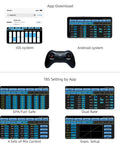 Compact 8 Channel 2.4GHz RC Transmitter With Built In Rechargeable Battery Pocket Size Dual Mode Controller app interface for iOS and Android