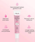 Liquid Fashion Tape Roll On Adhesive For Clothes And Skin Safe No Fuss All Day Hold Clear Body Glue For Dresses And Fabric Portable 1 Fl Oz