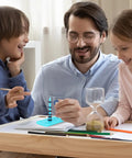 Children exploring Hands On Science Magnets Experiment Kit For Kids And Students, Cool Physics And STEM Tools, with adult guidance
