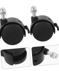 Replacement Caster Wheels With Brakes For Electric Oil Filled Heaters And Radiators Threaded Stem Swivel Casters Black