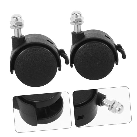 Replacement Caster Wheels With Brakes For Electric Oil Filled Heaters And Radiators Threaded Stem Swivel Casters Black