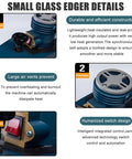 Handheld Glass Edge Polishing Grinder, Portable Electric Glass Beveling Machine, 8000 RPM, close-up of motor and controls