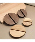 Two Pack Solid Wood Half Moon Drawer Pulls For Dresser Wardrobe And Closet Cabinets Natural Wood Knobs For Furniture Modern Minimalist Handles