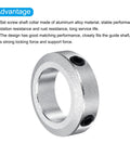 Heavy Duty Aluminum Shaft Collar Set Screw Clamping Collars 22mm Bore Seven Eighths Inch Silver Pack Of 4 with set screws