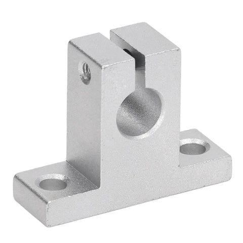 10 Piece Linear Motion Rail Support Brackets Set For Heavy Duty Robotics And Automation, Premium Aluminum Alloy, High Precision Machining, Smooth Edges, Rock Solid And Ultra Durable, Reliable For CNC Machines And Industrial Projects, single bracket close-up