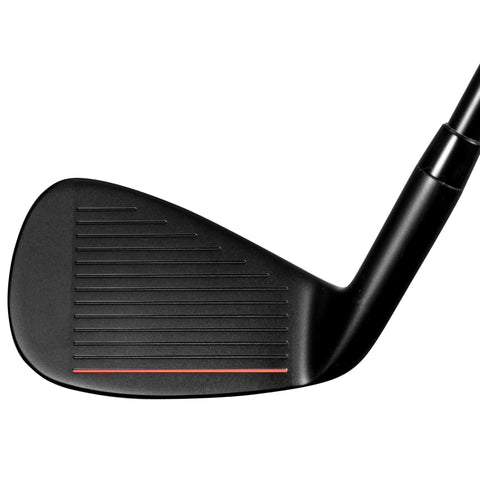 Close-up of the head of 7 Iron Golf Club For Men Right Handed With Graphite Shaft, Forgiving Cavity Back Iron, Individual Single Iron.