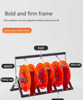 Heavy Duty Wire Spool Organizer With Wheels Foldable 5 Axis Reel Dispenser and Spool Rack for electrical workshops, steel frame
