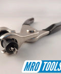 Set of 50 Extra Short Five Thirty Second Inch Fasteners and Pliers With Carry Bag for Quick Sheet Metal Setup USA Made