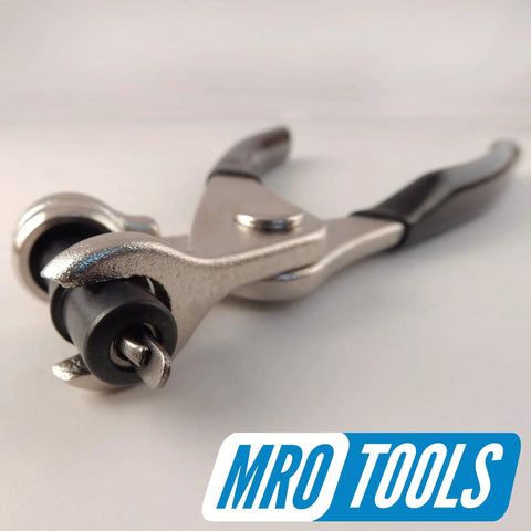 Set of 50 Extra Short Five Thirty Second Inch Fasteners and Pliers With Carry Bag for Quick Sheet Metal Setup USA Made