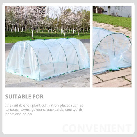 Flower Greenhouse Plant Cover Bracket Set Plastic Greenhouse For Outdoor Veggies And Flowers Great For Gardens Terraces And Backyards Portable Plant Shelter With Easy Setup And Insulated Climate Control