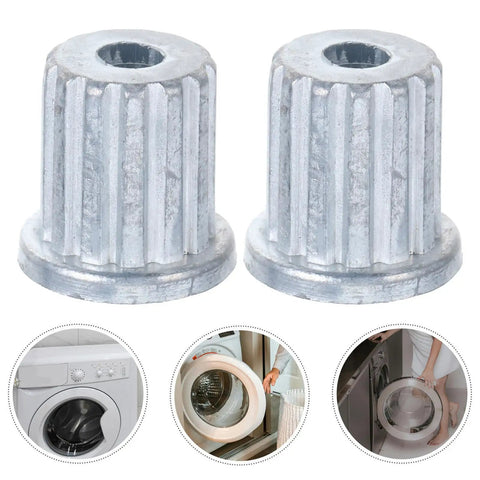 2 Pack Metal Washer Agitator Replacement Parts, Beefed Up Heavy Duty Stainless Steel Components For Durable Performance, pair of silver washer agitator parts