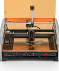 40W Laser Engraver With Acrylic Enclosure Air Assist Pump Honeycomb Bed Built In Camera And Safety Class 1 All In One Laser Engraving Machine Delivers Crazy Fast 40000 Millimeters Per Minute Speed For Wood Plastic Leather Metal Projects front view