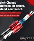 Dope 32-Piece Screwdriver Bit Set For Any Home DIY Job Includes Hex Slotted Phillips Torx Star Security Heads Plus Adapter And Locking Extension To Bust Furniture Assembly Easy. quick-change magnetic bit holder with S2 steel driver bit