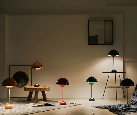 LED Table Lamp With Plug In Cord Minimalist Wrought Iron Hemisphere Desk Light For Bedroom Nordic Macaron Grey Dome Shade Nightstand Lamp With Adjustable Arm And 3 Color Temperature Cozy Glow