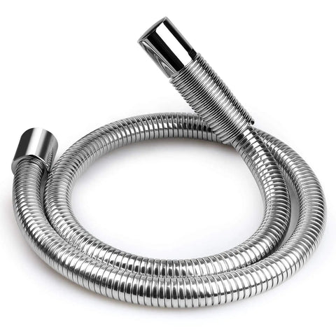 Heavy Duty Flexible Metal Stainless Steel Hose 44 Inch For Commercial Pre Rinse Faucets Replacement With Solid Brass Connector