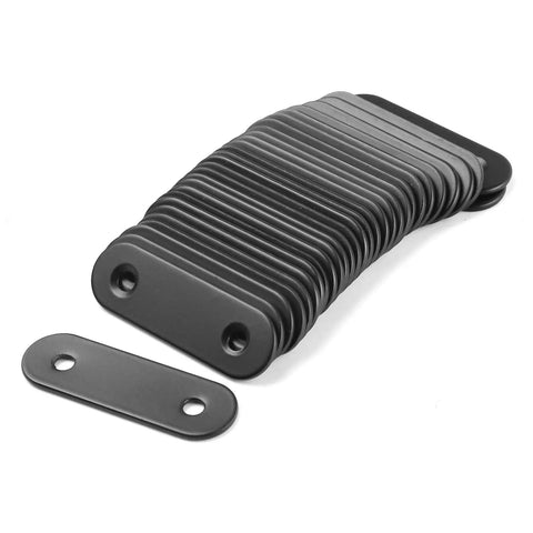 Rock Solid Heavy Duty Stainless Steel Black Corner Brace Plates For Furniture And Cabinet Reinforcement Woodworking Joints Pack Of 30 Tough Pro Grade Diy Fixes