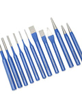 Heavy Duty Workhorse 12 Piece Chisel And Punch Kit In CRV Chrome Vanadium Steel Heat Treated For Engraving And Punching