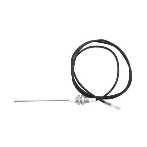 Two Pack 6.4mm Ceramic Spark Plugs With 900mm Wires, M10x1 Threaded, product showing ceramic plug with attached wire