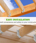 20 Pack 2 By 8 Inch Joist Hanger 18 Gauge Double Shear Face Mount for wood floor deck ceiling joists installation