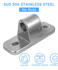 Heavy-Duty 304 Stainless Steel Gate Hinges Kit With Screws and Plugs For Farm Fence Barn Doors Livestock Gates, showcasing anti-rust feature.