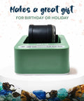 Rock Tumbler And Tumbling Machine Mint Green 3 Speed Direct Drive With 9 Day Timer And Quiet Cooling Motor Indoor Polisher