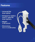 Universal Dryer Igniter For GE Whirlpool Frigidaire And More Flat Style Replacement Fits Sears Kenmore Models with features