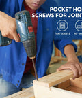 Heavy Duty Pocket Hole Screws Coarse Thread Wood Fasteners 300 Piece Set used for joining flat and 90 degree joints.