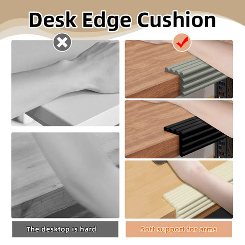 Heavy Duty Baby Proof Corner Guards And Edge Shields For Sharp Tables And Fireplaces Hella Comfy Foam Bumpers With Zero Residue Tape For Stress Free Living Rooms And Little Rascals Everywhere Black with desk edge cushioning.