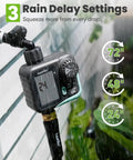 Sprinkler Timer With Cycle And Soak For Garden Hose No Guesswork Automatic And Manual Watering With Rain Delay Programmable Irrigation System display
