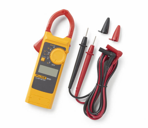 600 Amp AC DC Clamp Meter With Slim 10 mm Jaw For Tight Space Work, CAT III 300V Safety, Measures Voltage, Resistance And Continuity