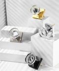 Keyless Privacy Glass Door Knob In Sleek Matte Black With Vintage Crystal Finish For Bedroom And Bathroom Doors Interior Door Knobs With Push Button Lock Heavy Duty Yet Elegant Glass Hardware displayed with other finishes on steps
