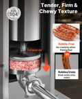 Manual Sausage Stuffer 11 Lbs Vertical Meat Filler With 5 Stuffing Tubes, Dual Speed Sausage Casing Filling Machine in use