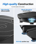 Vibration Plate Fitness Machine For Total Body Workout At Home With Auto Mode featuring silicone pedals and shock-absorbing features
