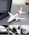 Algeria One Four Hundred Scale Alloy Fuselage Plastic Airplane Model For Collection And Display Ready To Play No Assembly Required 5.6 Inch Length 5 Inch Wingspan Perfect Display Piece.