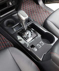 Dope ABS Carbon Fiber Gear Panel And Shifter Console Upgrade Revamps Your Toyota 4Runner Ride With Fresh Cockpit Trim And Slick Transmission Shield For 2010 To 2026 Models, showing gear shifter in carbon fiber trim.