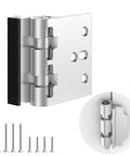 Heavy Duty Home Security Door Lock With Non Spring Flip Design For Easy Access Beefed Up Kick Proof Construction And Withstands 1200 Lbs Of Force Childproof Door Reinforcement For Inward Swinging Doors Silver 1 Pack
