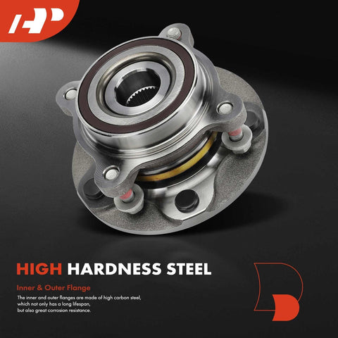 Front Wheel Bearing And Hub Assembly 5-Lug For Toyota Tundra 2007-2018 And Sequoia 2008-2018 4WD Front Replacement Part
