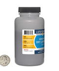 Front view of a bottle of Graphite Powder 1 Pound Split Into Four Bottles 99.9 Percent Pure Military Grade 44 Micron Fine Carbon