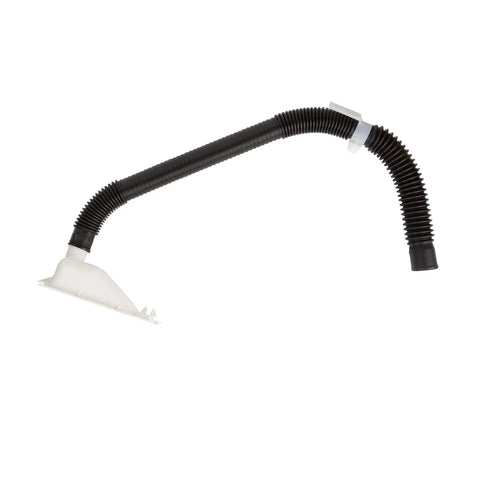 Washer Pump Drain Hose WPW10358149 Replacement Genuine OEM Part with clamp, black hose detail, built tough for leak-free operation.
