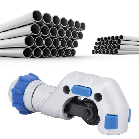Tube Cutter Tool With Roller Bearing, Aluminum Alloy Body, Knob Adjustment For Precise Clean Cuts From 5 To 32 mm On Copper Pipes