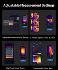 Dual Lens Thermal Camera For Iphone Ipad And Android With 512 By 384 Thermal Resolution And 256 By 192 IR Resolution USB C Compatible heat map display and interface options
