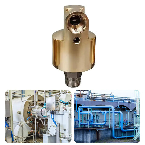 1/2 Inch Rotating Joint, 360 Degree Rotary Union For Water, Air And Oil, Brass Heavy Duty Threaded Connectors Built For High Speed Cooling And Easy Maintenance In Industrial Machinery, brass rotary union