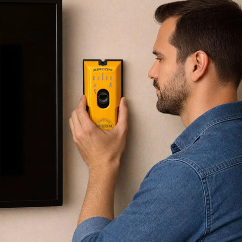 Real Deal Center And Edge Stud Finder With Live Wire Detector And Built Tough Deep Scan Mode For Dead On Wall Hunting And Easy Drywall Fixes Without Breaking A Sweat Around Your Place