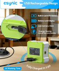 Heavy Duty Digital Angle Finder With Waterproof Magnetic Inclinometer And Type C Fast Charge For Built Tough Construction Projects And Hvac Fixes On The Fly Featuring Crisp Lcd Screen showing a USB rechargeable design with battery indicator.