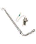 Bake Burner Igniter Kit For Gas Ovens, Genuine OEM Replacement WB16K10035, steel igniter component on white background