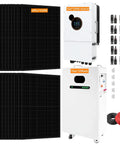 Ditch Those Crazy Electric Bills With This Badass 12KW 20KWH Hybrid Solar Power System Kit featuring 20x550W panels and inverter.