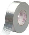 Metallized cloth duct tape 1502, silver, 72 mm (2.83 in) x 55 m (60.1 yd), metallized polyethylene backing with natural rubber adhesive