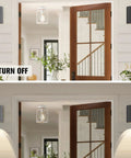 Outdoor Wall Sconce Light Set Weatherproof Cylinder Exterior Lighting For Porch Garage Patio Entryway IP65 Die Casting Aluminum Two Pack