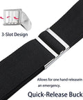 Dive Belt With Coated Lead Weights And Nylon Belt With Metal Quick Release Buckle For Scuba And Free Diving, buckle detail