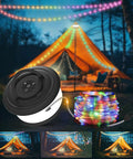 3 In 1 Camping String Lights With Retractable RGB LEDs 19 Lighting Modes Quick 30s Recovery outdoor tent lighting scene